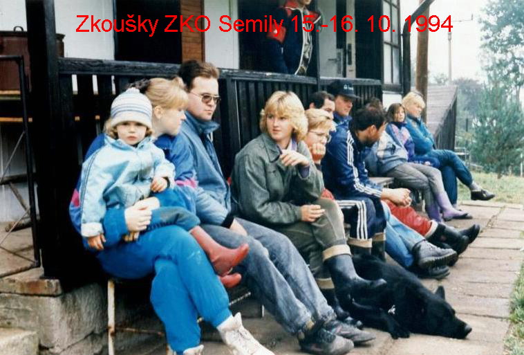 Zkoušky ZKO Semily 15.-16.10. 1994